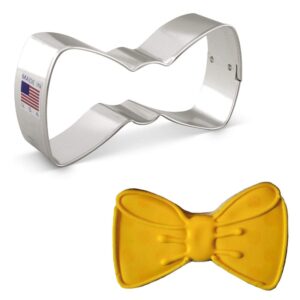 bow tie father's day cookie cutter 4" made in usa by ann clark