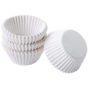 wilton mini baking cups-white 100/pkg