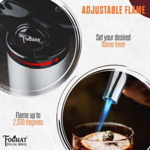 Foghat Cocktail Smoker Torch for Smoked Cocktails and Cooking - Handheld Refillable Culinary Butane Kitchen Blow Torch Lighter Gun, Creme Brulee Torch