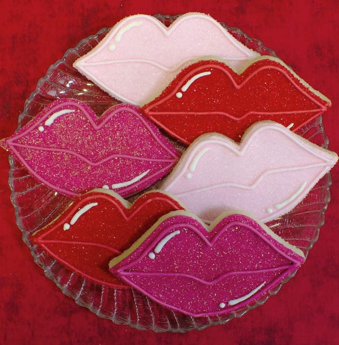 Lips Kiss Cookie Cutter, 4.25" Made in USA by Ann Clark