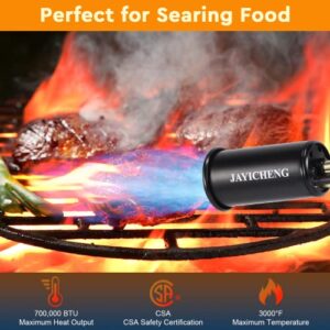 Cooking Torch - Kitchen Propane Torch Lighter - 700,000 BTU Culinary Blow torch - Charcoal Starter Grill Torch Fire Gun with Safety Lock and Starter Trigger for Sous Vide, Searing Steak,BBQ and Baking