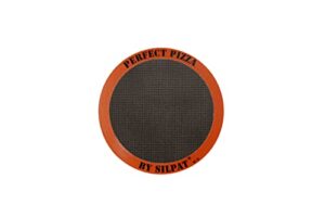 silpat the original perfect pizza non-stick silicone baking mat, 12" round, ah305-01