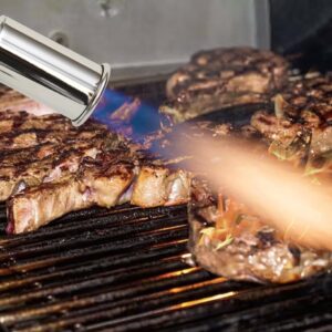 Flame King Grill Gun Propane Torch, Culinary Kitchen Torch for Sous Vide Cooking, Searing, Professional Cooking, Charcoal/Fire Starter