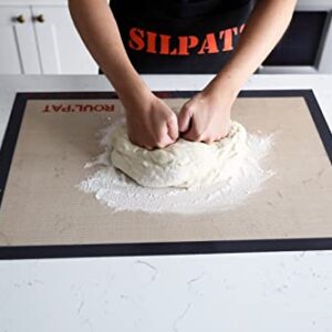 Silpat Roul' Pat Perfect Pastry Jumbo Size Non-Stick Silicone Countertop Workstation Mat, 23" x 31.5", Black, (ADN800585-00)