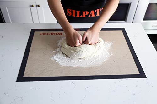 Silpat Roul' Pat Perfect Pastry Jumbo Size Non-Stick Silicone Countertop Workstation Mat, 23" x 31.5", Black, (ADN800585-00)