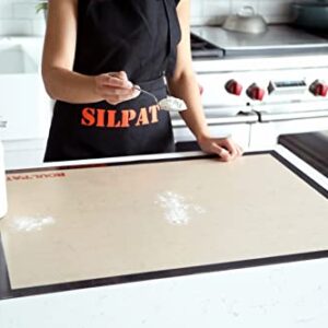 Silpat Roul' Pat Perfect Pastry Jumbo Size Non-Stick Silicone Countertop Workstation Mat, 23" x 31.5", Black, (ADN800585-00)