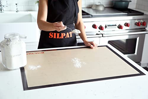 Silpat Roul' Pat Perfect Pastry Jumbo Size Non-Stick Silicone Countertop Workstation Mat, 23" x 31.5", Black, (ADN800585-00)