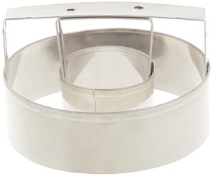mrs. anderson’s baking donut cutter with handle, stainless steel, 3-inches x 3-inches