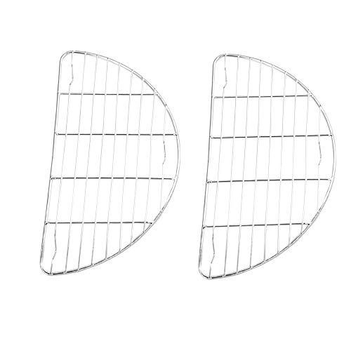 Small Half Round Cooling Rack 2 Pack - 7.9 x 4.1 inches - Stainless Steel