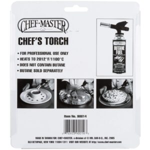 Chef-Master Chef’s Torch | Model 90014 | High Performance Burns up to 3 hours | Does not include butane cylinder