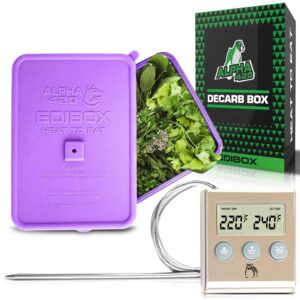 decarboxylator box, decarb box, decarb machine, decarboxylation machine, use with butter maker, oil infuser machines, decarbox, silicone oven baking accessories - edibox