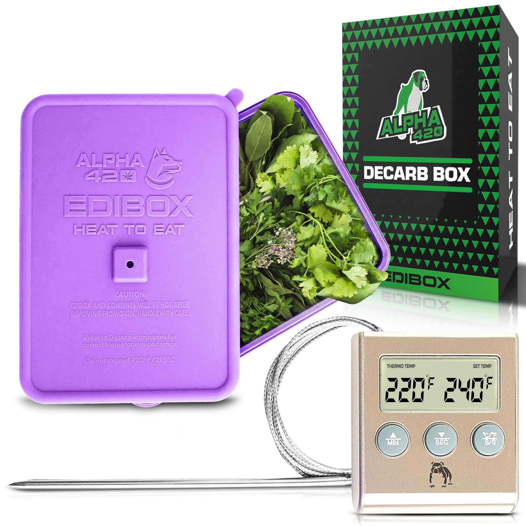 Decarboxylator Box, Decarb Box, Decarb Machine, Decarboxylation Machine, Use with Butter Maker, Oil Infuser Machines, Decarbox, Silicone Oven Baking Accessories - Edibox