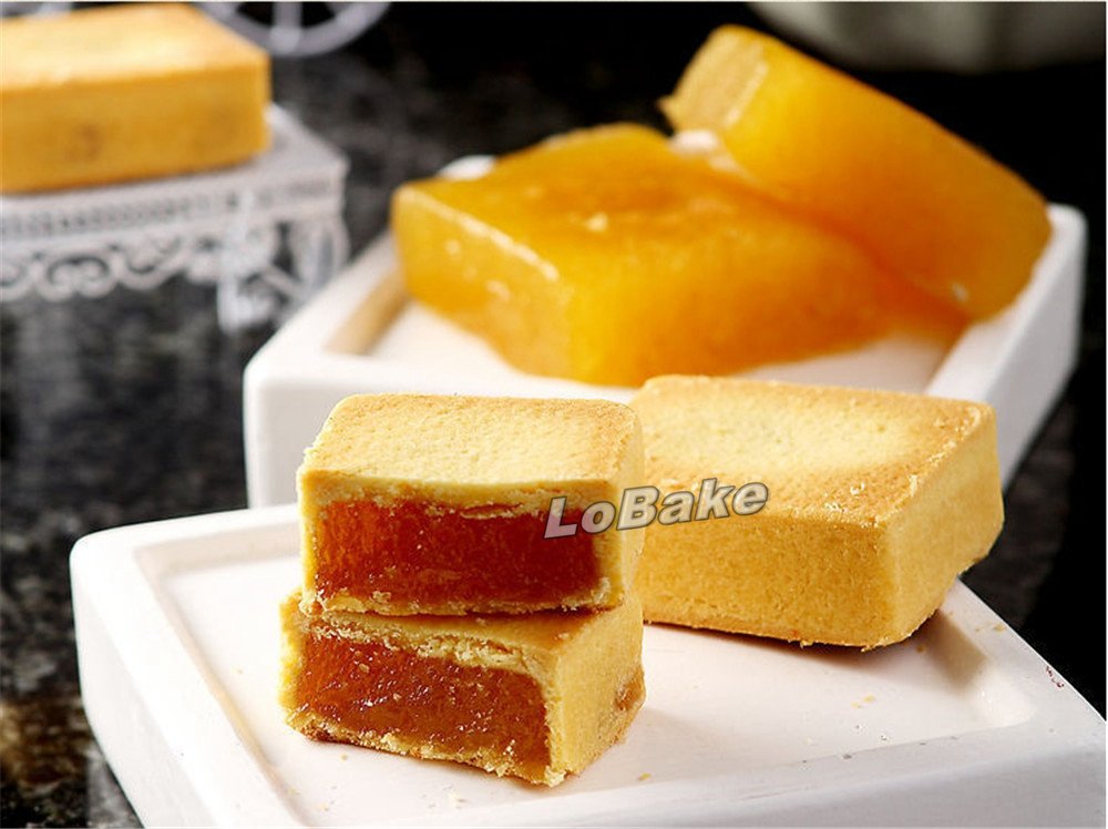 LoBake Rectangle shape aluminium pineapple cake mold stainless steel pressing stamp mooncake mould fondant cookie biscuit molds DIY