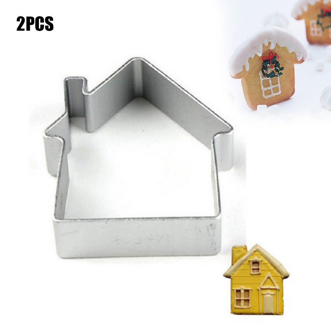 Jonkey House Shaped Sugarcraft Cake Decorating Cookies Baking Pastry Cutter Mould Tool