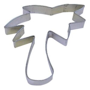 r&m palm tree 5" cookie cutter in durable, economical, tinplated steel