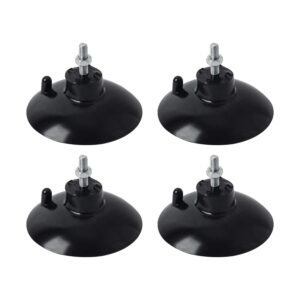 hstech (4 pcs) black french fry suction cup feet compatible with industrial commercial french fry cutter