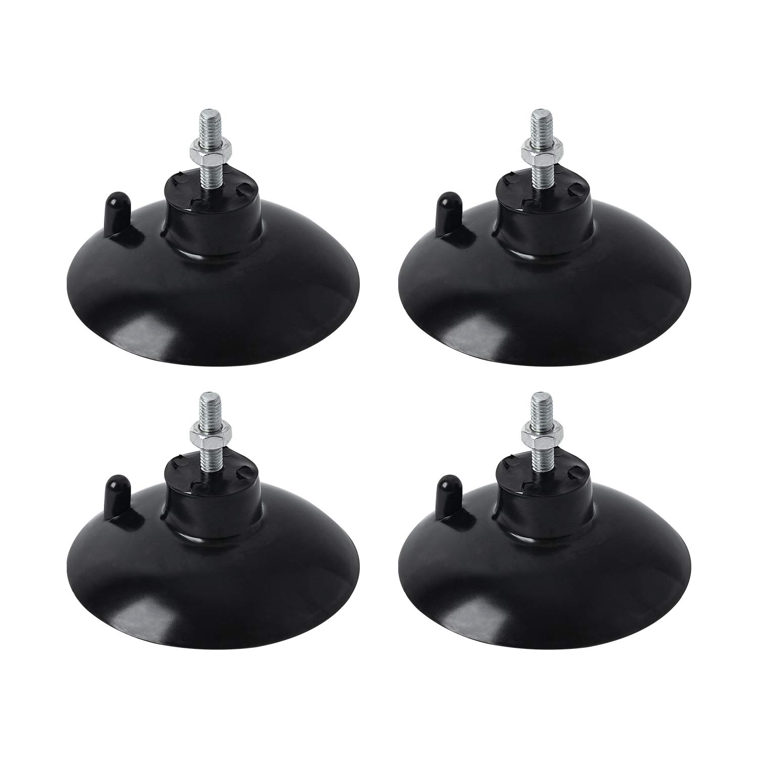 HSTECH (4 Pcs) Black French Fry Suction Cup Feet Compatible with Industrial Commercial French Fry Cutter