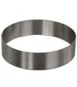 sunrise kitchen supply heavy gauge stainless steel round cake mold/pastry ring 5" x 1.75"