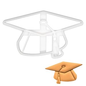 graduation mortarboard hat cookie cutter, 1 piece - bakerlogy