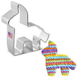 cinco de mayo piñata cookie cutter, 3.5" made in usa by ann clark