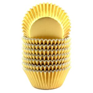 xlloest gold standard foil cupcake liners baking cups paper 200 pack