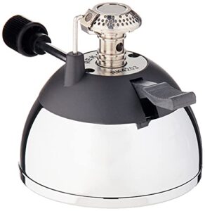 yama glass portable butane burner - adjustable flame, refillable for siphon coffee makers, camping & lab use