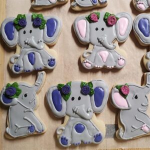 LUBTOSMN New Elephant Cookie Cutter-3.5 inch-Biscui Cookie Cutters Fondant Molds for Baby Shower Birthday Party