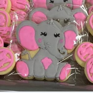 LUBTOSMN New Elephant Cookie Cutter-3.5 inch-Biscui Cookie Cutters Fondant Molds for Baby Shower Birthday Party