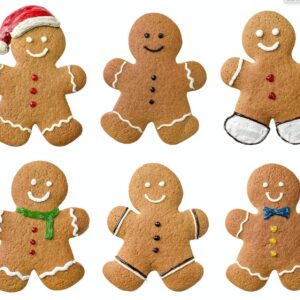 Gingerbread Man Cookie Cutter Set (Gingerbread Man 3 Piece), Premium Food-Grade Stainless Steel, Dishwasher Safe