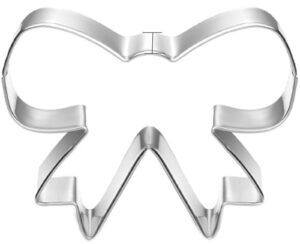 bow cookie cutter - stainless steel (1)