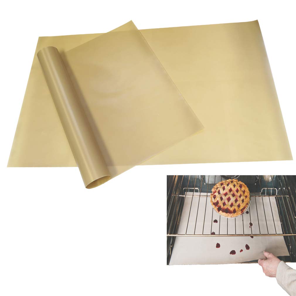 2 Pack - Evelots Oven Rack Liner-Extra Large-Non Stick Fiberglass-Reuse-500 Degrees