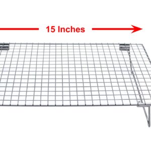 Checkered Chef Stainless Steel Stackable Cooling Racks - 2 Pack Stacking Cooling/Baking Racks - Each Rack 10 x 15" - Tiered Cooling Rack for Cooking, Cooling and Baking - Oven and Dishwasher Safe