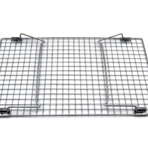 Checkered Chef Stainless Steel Stackable Cooling Racks - 2 Pack Stacking Cooling/Baking Racks - Each Rack 10 x 15" - Tiered Cooling Rack for Cooking, Cooling and Baking - Oven and Dishwasher Safe