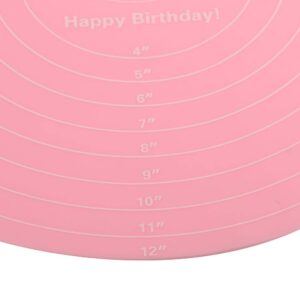 Silicone Baking Mat with Measurements for Cake Turntable Stand Non-Stick Heat Resistant Pastry Baking Sheet