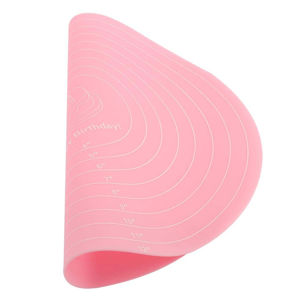 Silicone Baking Mat with Measurements for Cake Turntable Stand Non-Stick Heat Resistant Pastry Baking Sheet