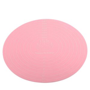 Silicone Baking Mat with Measurements for Cake Turntable Stand Non-Stick Heat Resistant Pastry Baking Sheet