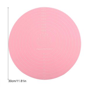 Silicone Baking Mat with Measurements for Cake Turntable Stand Non-Stick Heat Resistant Pastry Baking Sheet