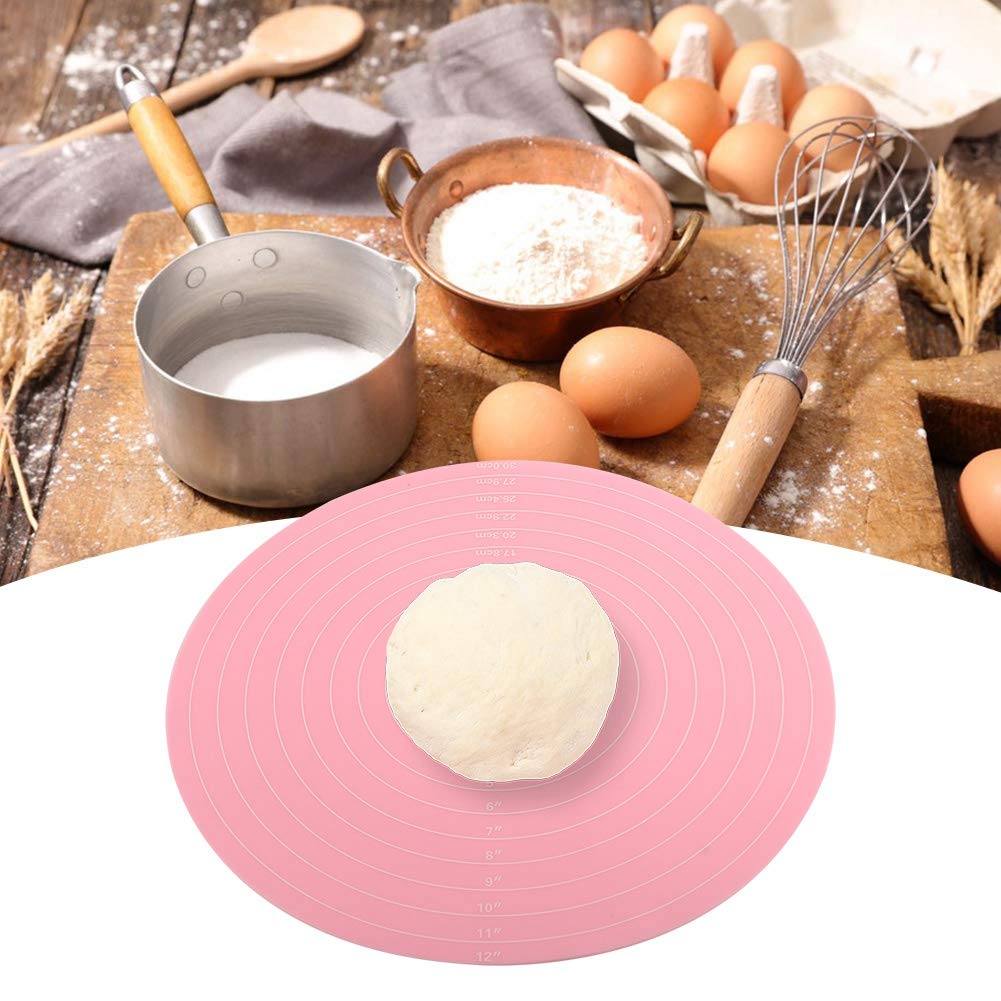 Silicone Baking Mat with Measurements for Cake Turntable Stand Non-Stick Heat Resistant Pastry Baking Sheet