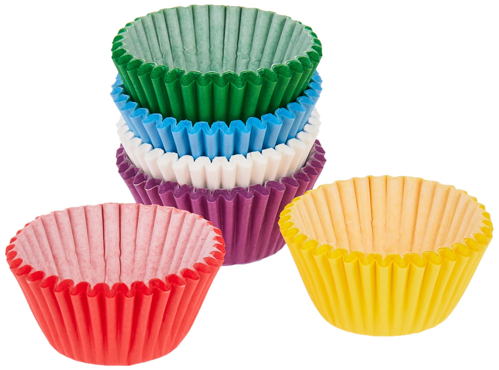 Wilton 150 Count Rainbow Mini Cupcake Liners