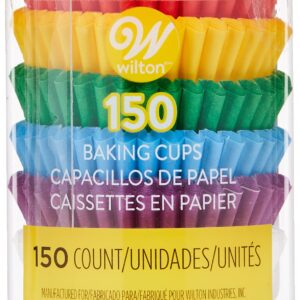 Wilton 150 Count Rainbow Mini Cupcake Liners