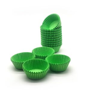 Bakehope Greaseproof Mini Cupcake Liners, Premium Paper Baking Cups for Party Celebration,(Green, 300-count)
