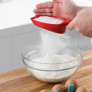 Tovolo 1 Cup Scoop & Sift, Ergonomic Design, Easy Scooping, Dishwasher Safe