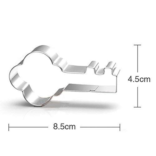 3 Pieces Cookie Cutter Set - Door Key Small House Stainless Steel