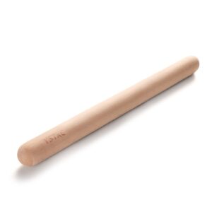 ystkc wood rolling pin for baking,natural beech wood french roller for dough,pasta,pizza etc,19.7 inch long