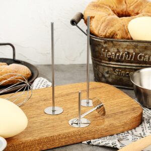 4 Pieces Stainless Steel Cake Heating Core 6 Inch and 2 Inch Silver Heating Rod Cake Baking Supplies for Baby Shower Birthday Party Wedding Cake Decorating Baking Tools Accessories Kitchen Utensils