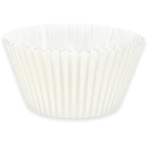 mybakning extra large white cupcake baking cups 2-3/4"(bottom) x2"(deep) jumbo-sized greaseproof paper muffin liners, 120 pcs per case