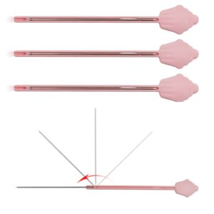 4 pcs cake tester - foldable cake testers for baking doneness stainless steel stick needle for chiffon cakes baking tools