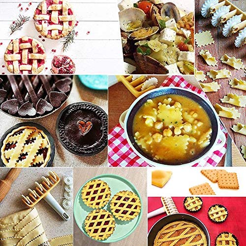 HSOMiD Wheel Roller Pastry Mould Household Baking Pastry Tools Wheels Time-Saver Dough Craft Pie Pastry Dough Lattice Cutter