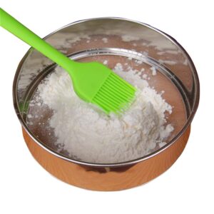 LOVEDAY 6" Flour Sieve Stainless Steel Round Flour Sieve Strainer with 40 Mesh (6 Inch, 18/8 Steel) Flour Sieve