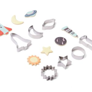 Fox Run Science Cookie Cutter Set, Astronomy Cookie Cutters, Set of 7